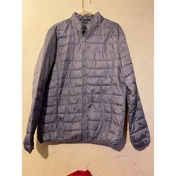 Jackson Hole Gray Outerwear Packable Puffer Jacket XL Full Zip - Picture 3 of 8